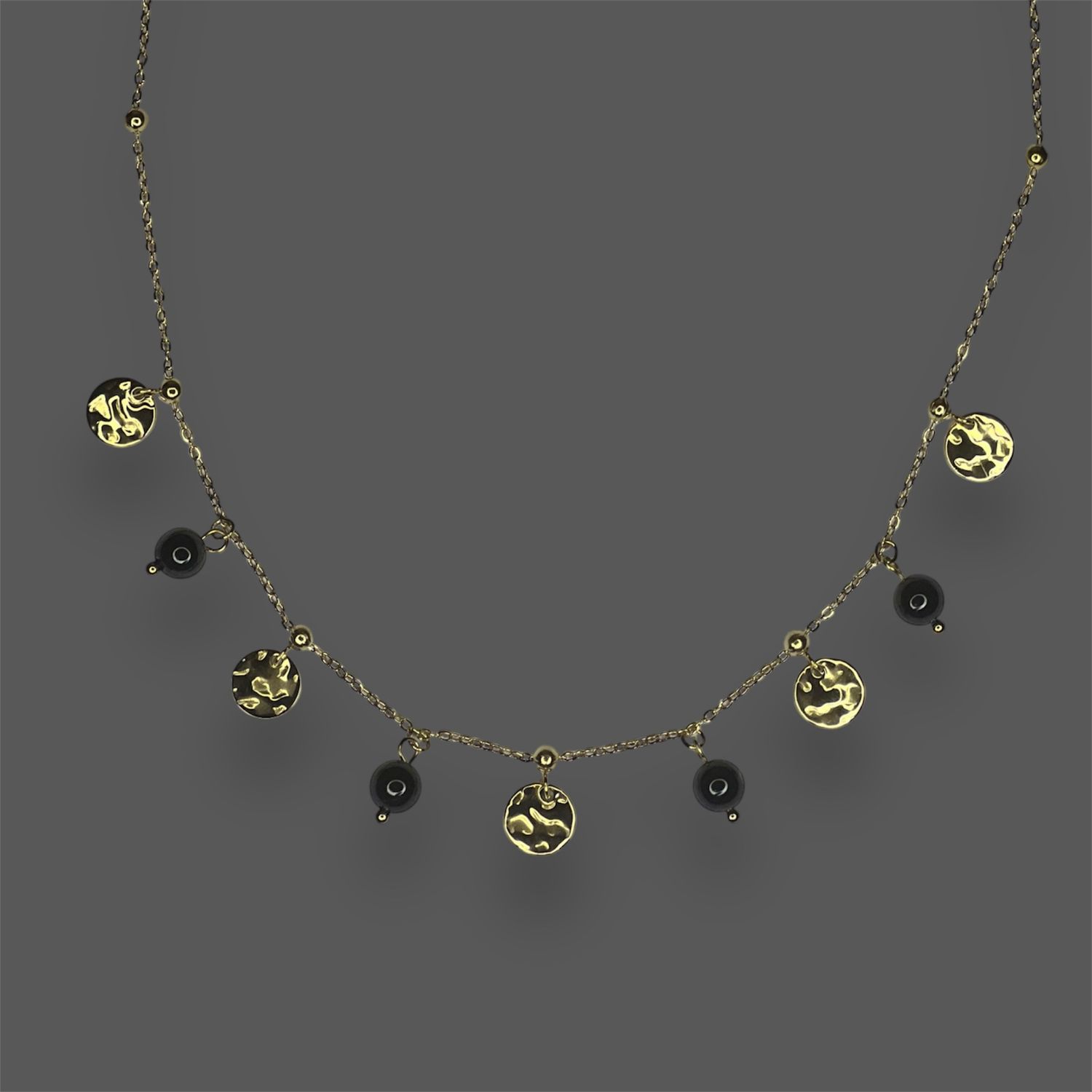 Naszyjnik chocker ze zdobieniami