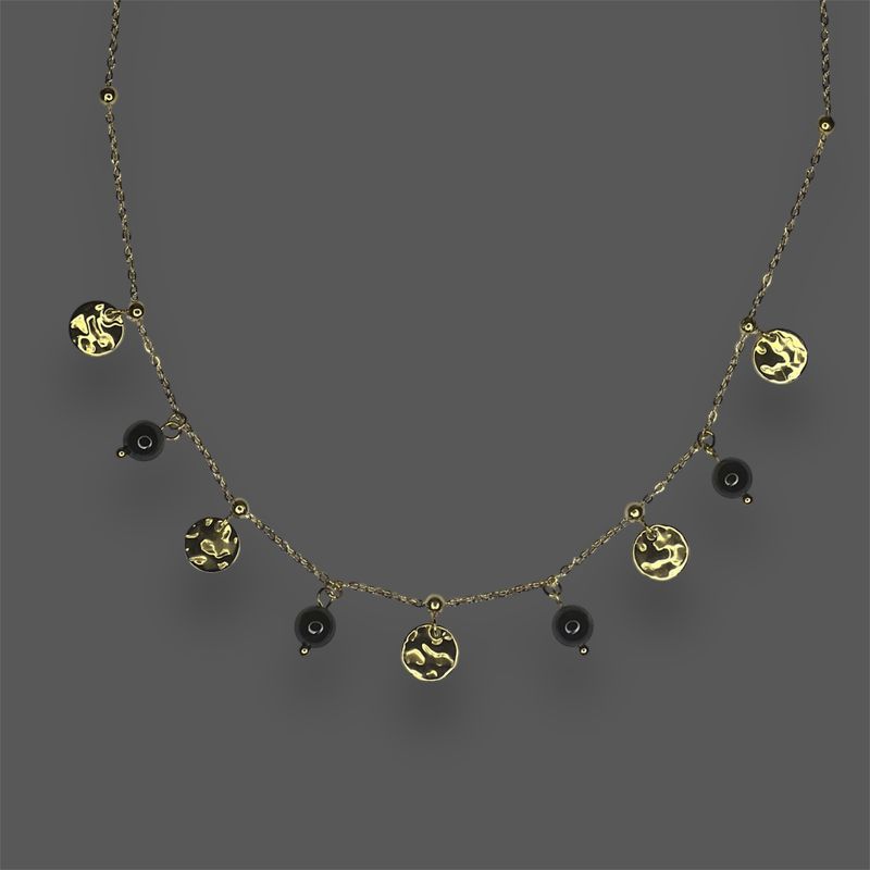 Naszyjnik chocker ze zdobieniami
