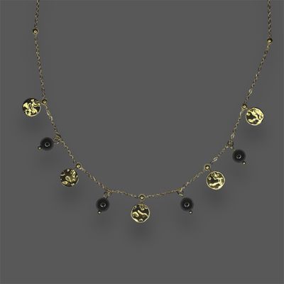 Naszyjnik chocker ze zdobieniami