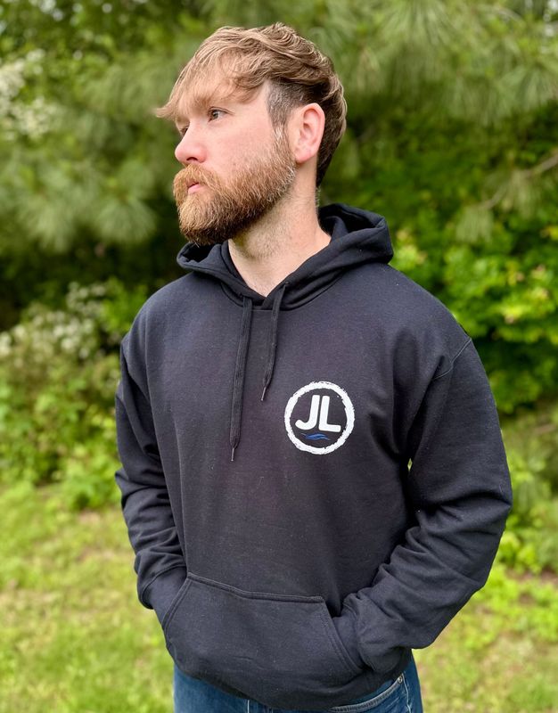 Black JL Logo Hoodie