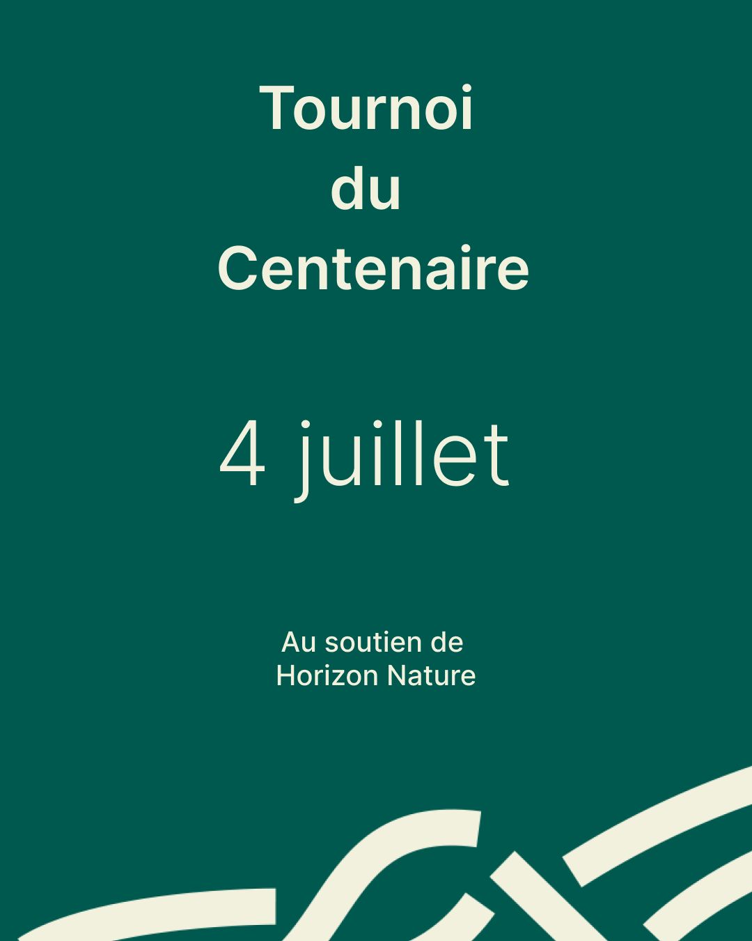 Tournoi centenaire : Commanditaire Or