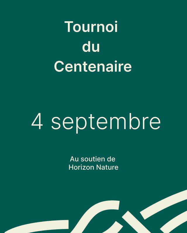 Tournoi du Centenaire - Offre verte