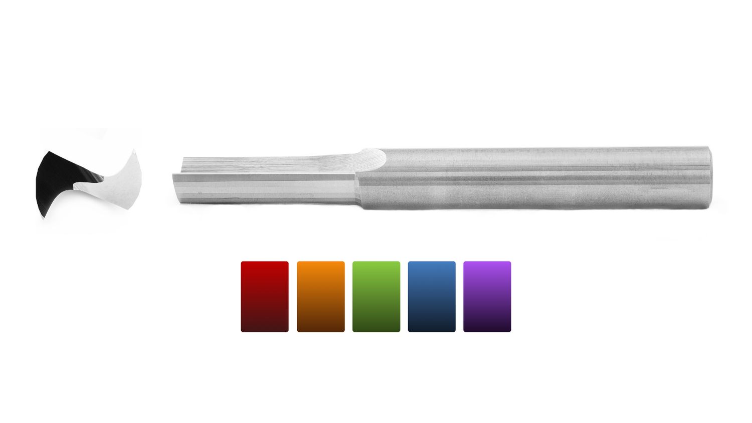 EDP 2116 - 1/8 x 1/2 x 1/4 x 2 - TWO STRAIGHT FLUTE O