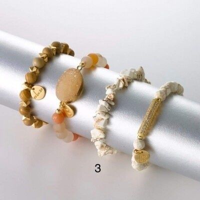 Armband hoekig marmerlook