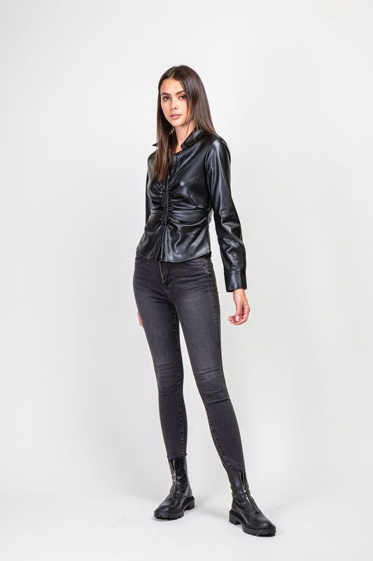 Highwaist donkergrijs