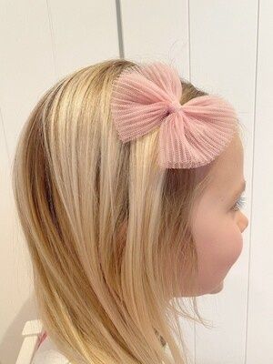 Meia Pata Haarstrikje in tulle old pink