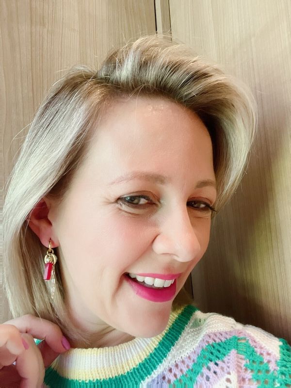 Pink &amp; Gold gekleurde ketting oorbellen
