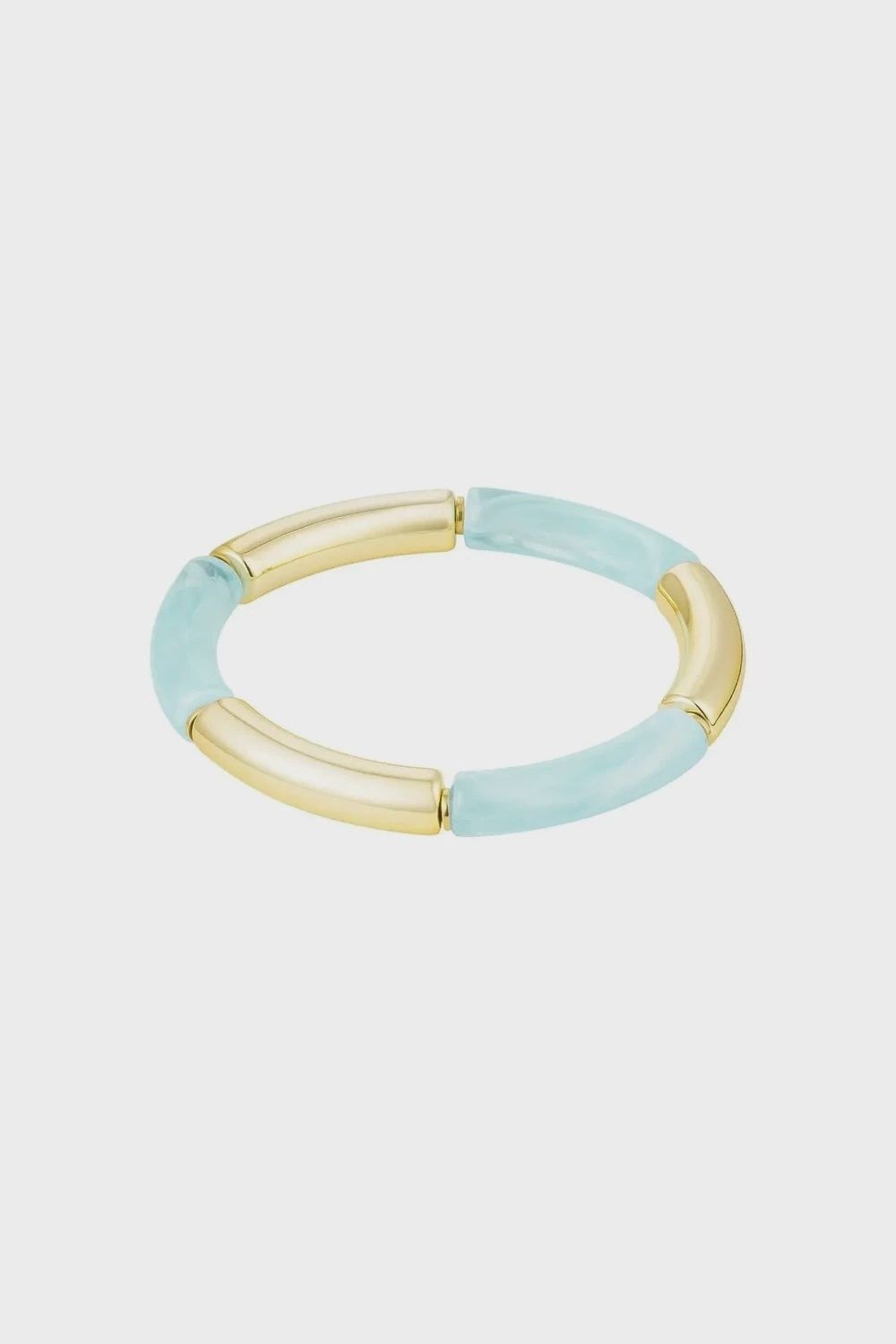 Licht blauw Tube armband