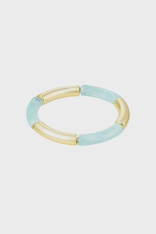 Licht blauw Tube armband