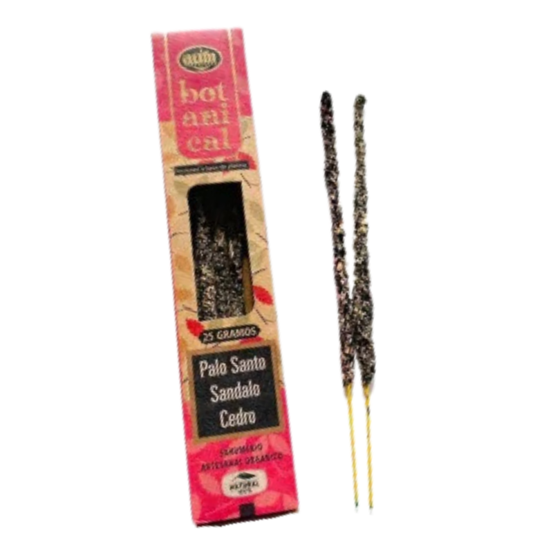 Incienso Orgánico Palo Santo, Sándalo y Cedro