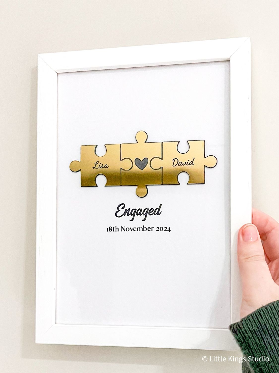 Couple Puzzle Frame