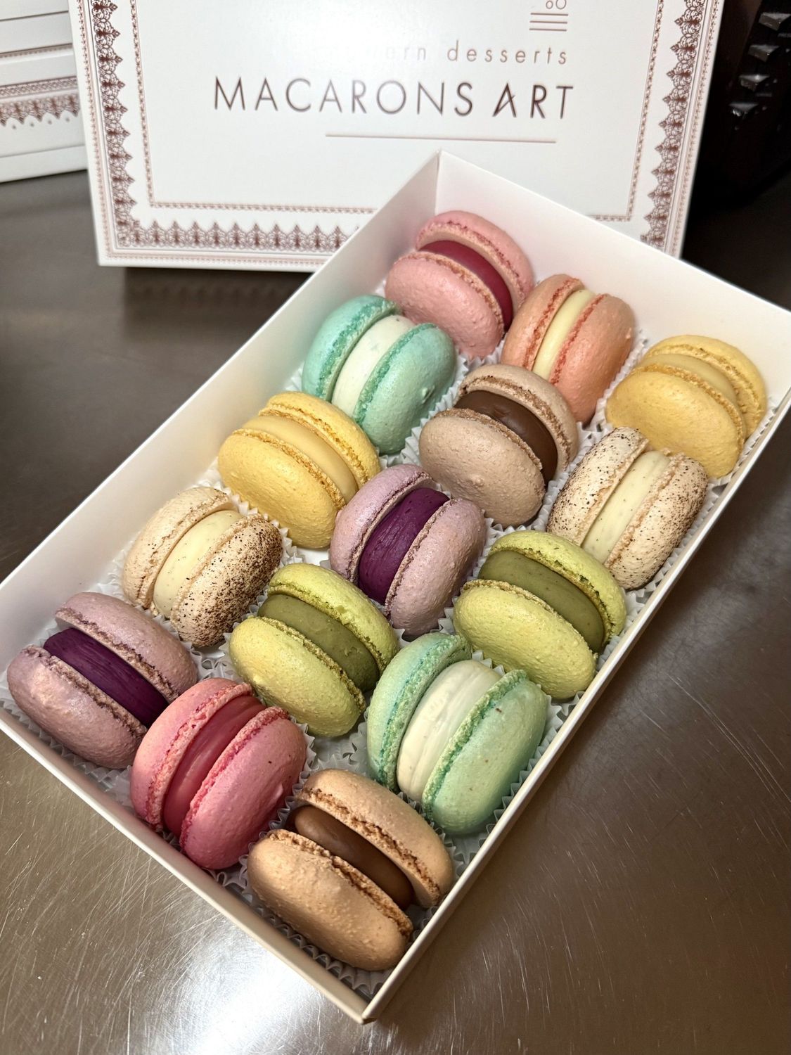 Degustacinis macarons rinkinys 15 vnt.