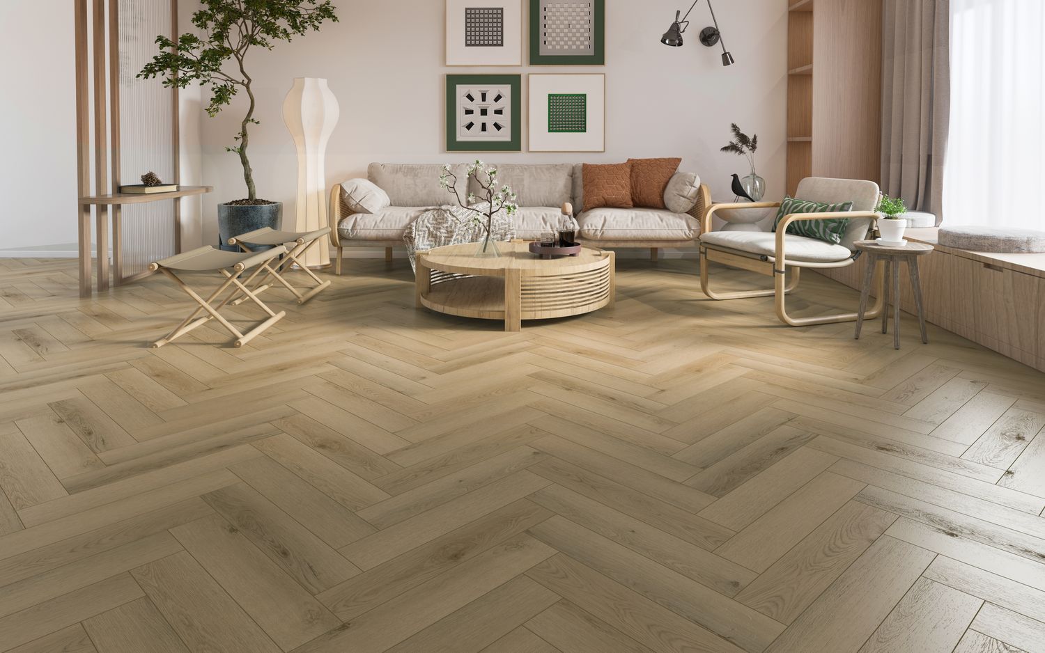 Firmfit Silent Visgraat 7601 (rigid click) Sierra Beige
