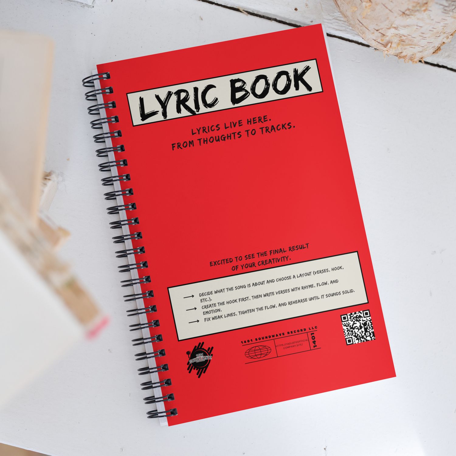 Spiral Song Lyric Notebook