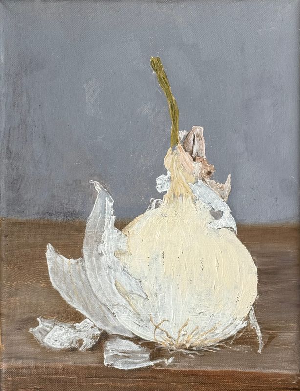 White Onion with Gray