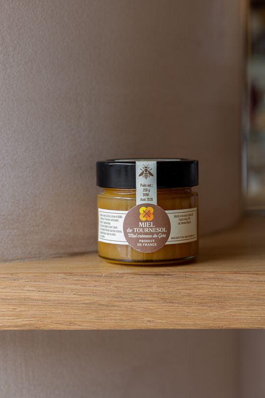 Miel de tournesol de la ferme agroécologique de Mana