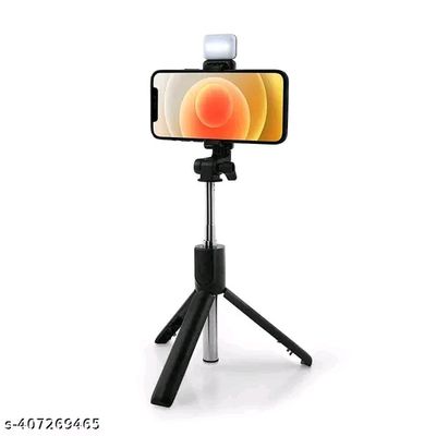  Bluetooth Extendable Selfie Sticks with Wireless Remote, Light &amp; Tripod Stand, Compatible with iPhone/OnePlus/Samsung/Oppo/Vivo and All Phones,