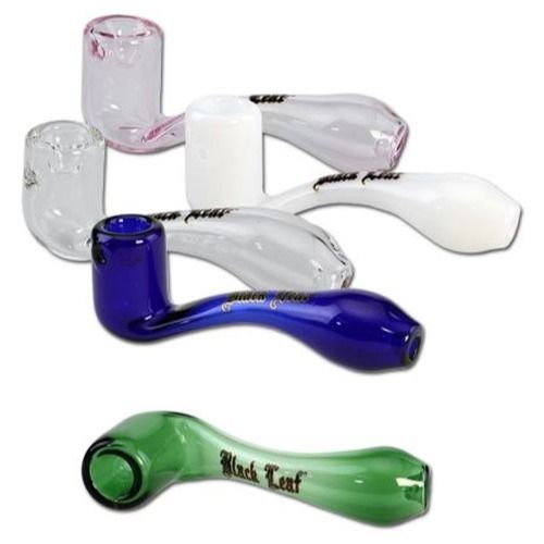 Black Leaf Glass Pure Pipe, 14cm