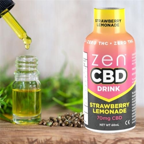 Zen CBD Drink Strawberry Lemonade 70mg CBD/bottle, 60ml