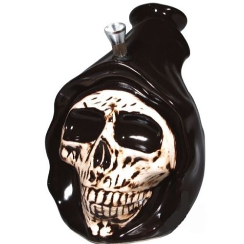 Skull Monk Ceramic Bong, 19cm