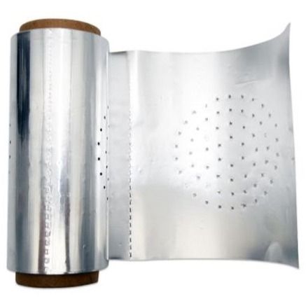 Aluminium Foil Roll, pre-cut with holes, 12 x 12 cm, X 100