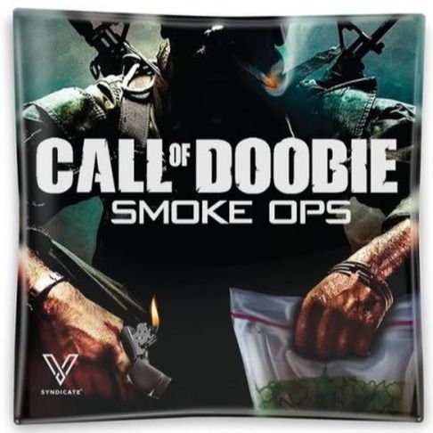 Call of Doobie Glass Ashtray, 11cm
