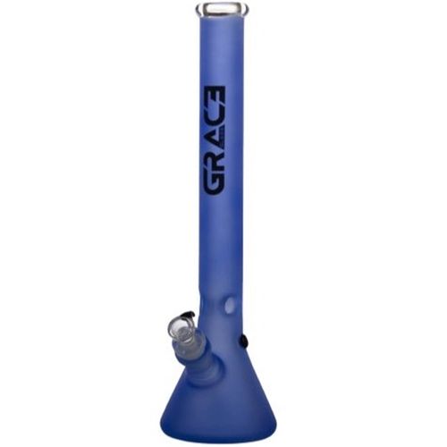 Grace Glass Blue Pearl Beaker With 6 Shooter, 50cm