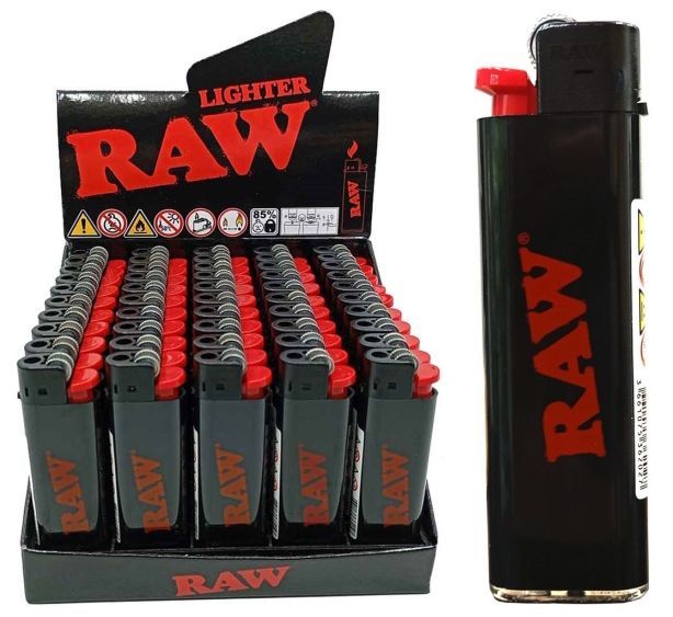 RAW Flint Wheel Lighter Black