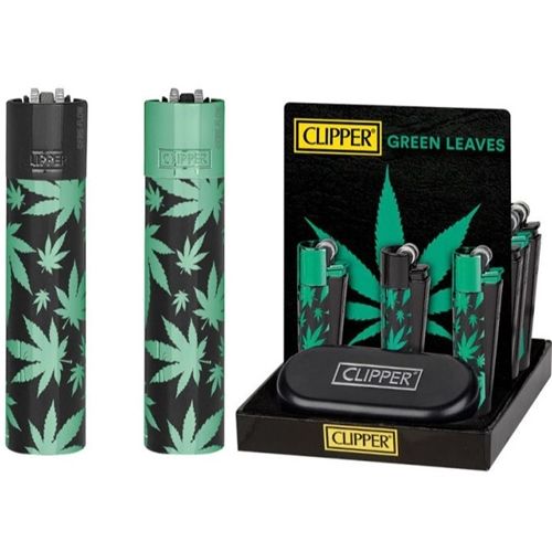 Clipper Large Metal Green Leaves