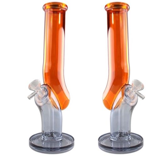 Black Leaf JL Glass Bong, 30cm, Color: Orange