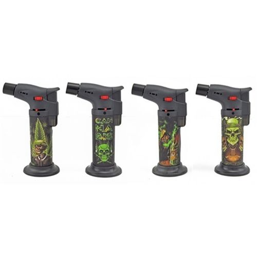 FOX Jet Lighter Skull Poppy