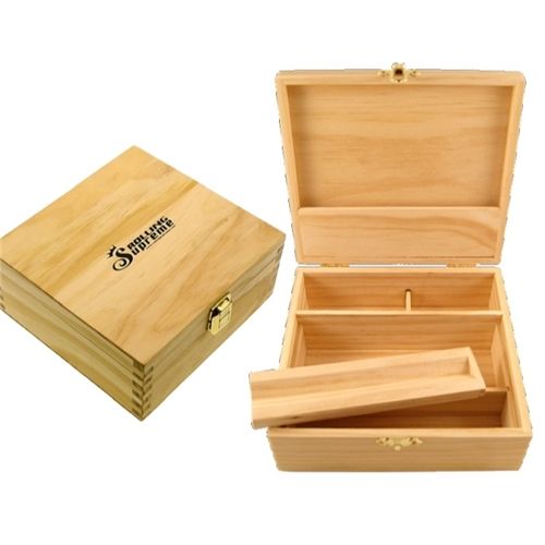Rolling Surpreme Wooden Box T3, 17 X 15 X 6cm