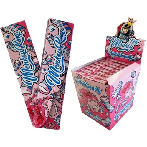 Monkey King Cotton Candy Unbleached King Size Slim &amp; Tips