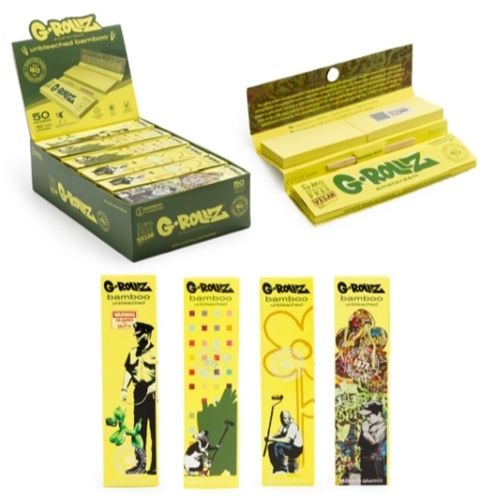Banksy&#39;s Graffiti Bamboo King Size Slim + Tips