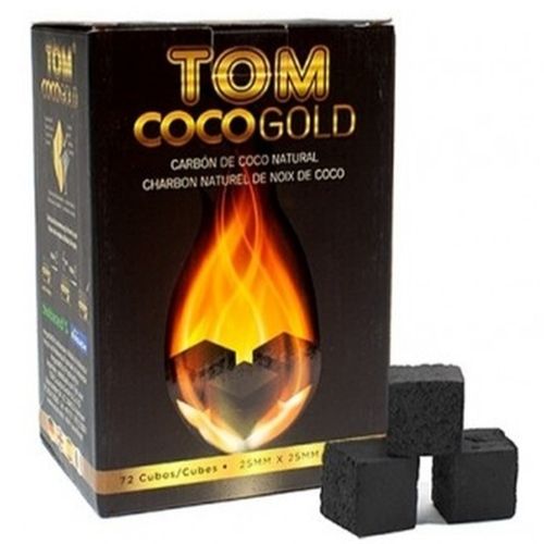 TOM Coco Gold Charcoal 25/25/25mm, 1kg (72 pcs.)