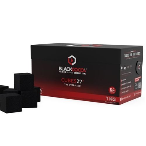 Blackcoco Premium Coconut Charcoal 27+, 1kg (54 pcs.)