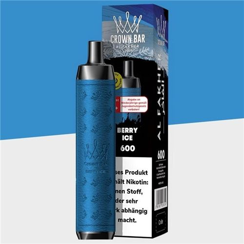 Al Fakher Crown Bar, 600 puffs, 2mg, Flavour: Berry Ice