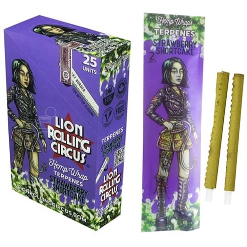 Lion Circus Hemp Wraps Strawberry Shortcake, X 2
