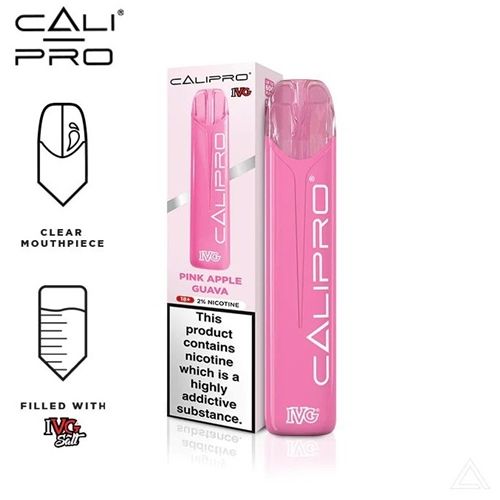 IVG Calipro Disposable Vape, 2ml, 600 puffs, Flavour: Pink Apple Guava