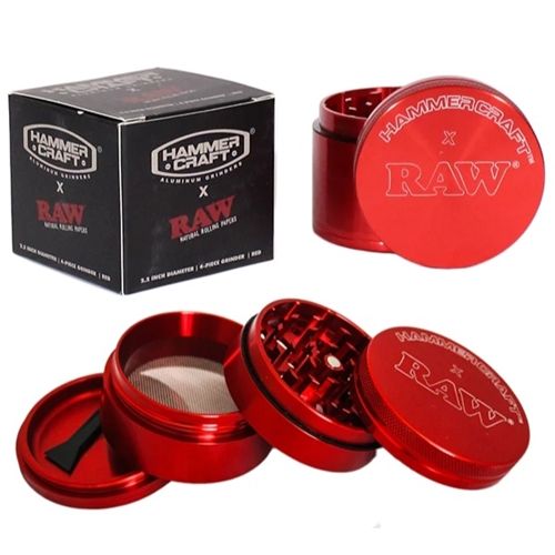 Hammercraft X RAW Alu Grinder Red - 4 Part, 61 mm