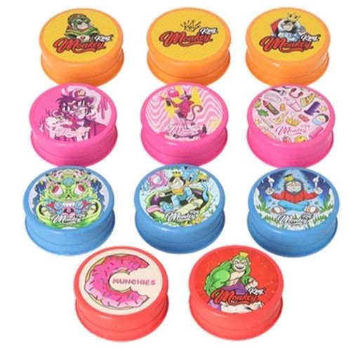 Monkey King Hemp Grinder - 3 Parts, 60mm