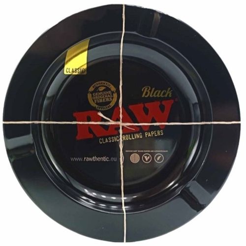 RAW Black Metal Ashtray, 14cm