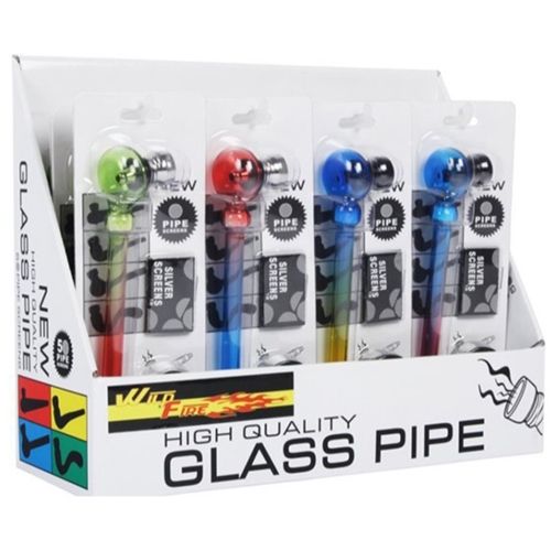 Glass Pipe Set &#39;Colour&#39;, 14cm