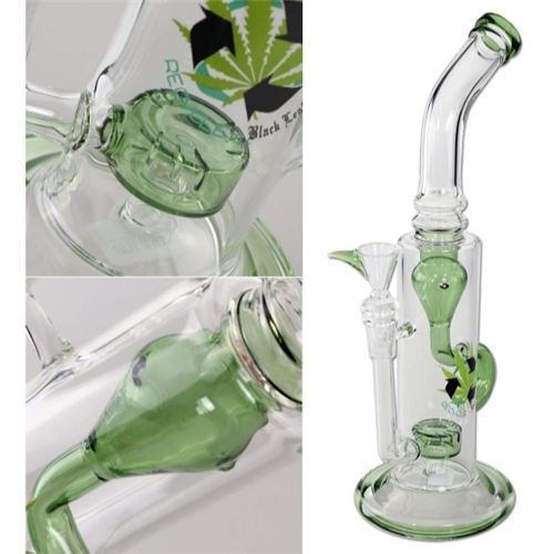 Recycle Bong Green with Drum Percolator, 31cm