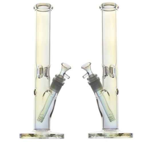 Metallic Rainbow Cylinder with Ice Notches, 30cm