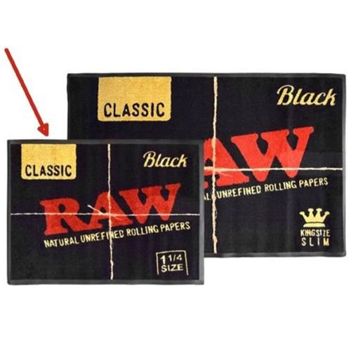 RAW Black Door Mat Small, 80 x 60cm