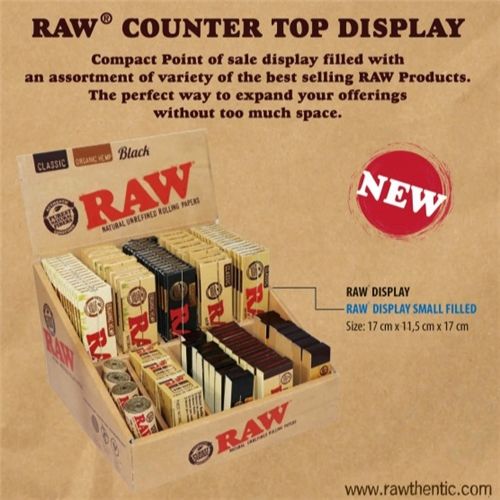 RAW Filled Counter Top Display