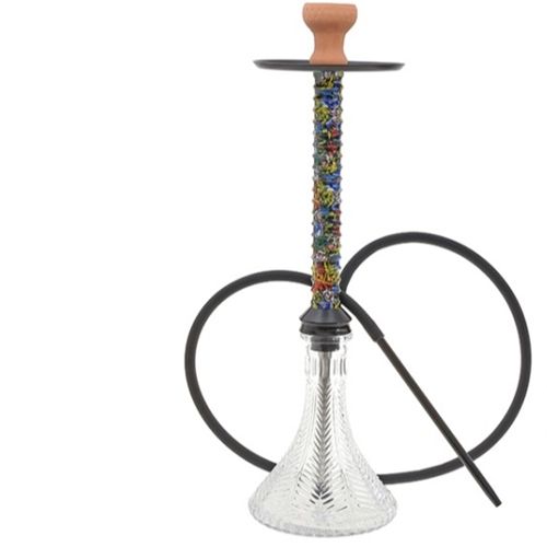 Skull &amp; Mask Glass Shisha - 1 Hose, 68cm