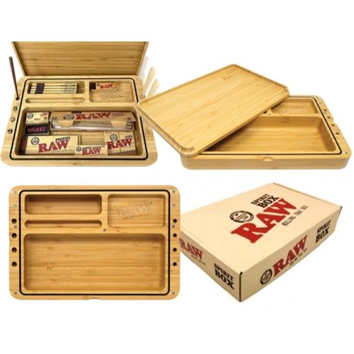 RAW Wooden Spirit Box, 32 x 21 x 6cm