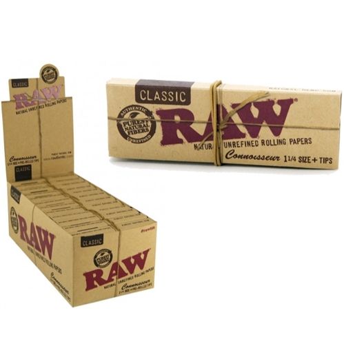 RAW Connoisseur Medium Size 1 1/4 + Tips